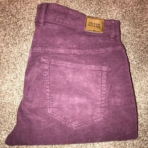 Maroon Corduroy,  5 - Pocket  - Jean Fit
